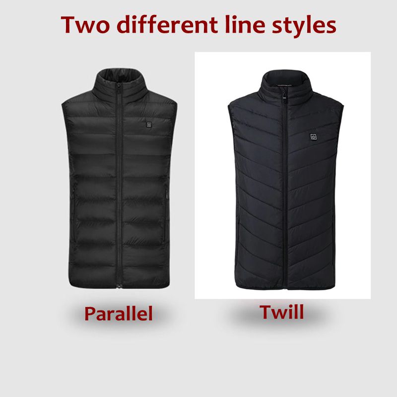 Gilet Chauffant Electrique - 8 Zones chauffantes