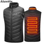 Gilet Chauffant Electrique - 8 Zones chauffantes