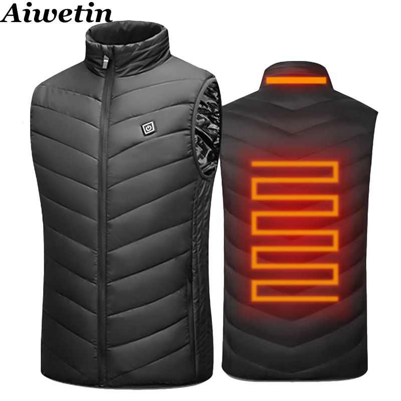 Gilet Chauffant Electrique - 8 Zones chauffantes