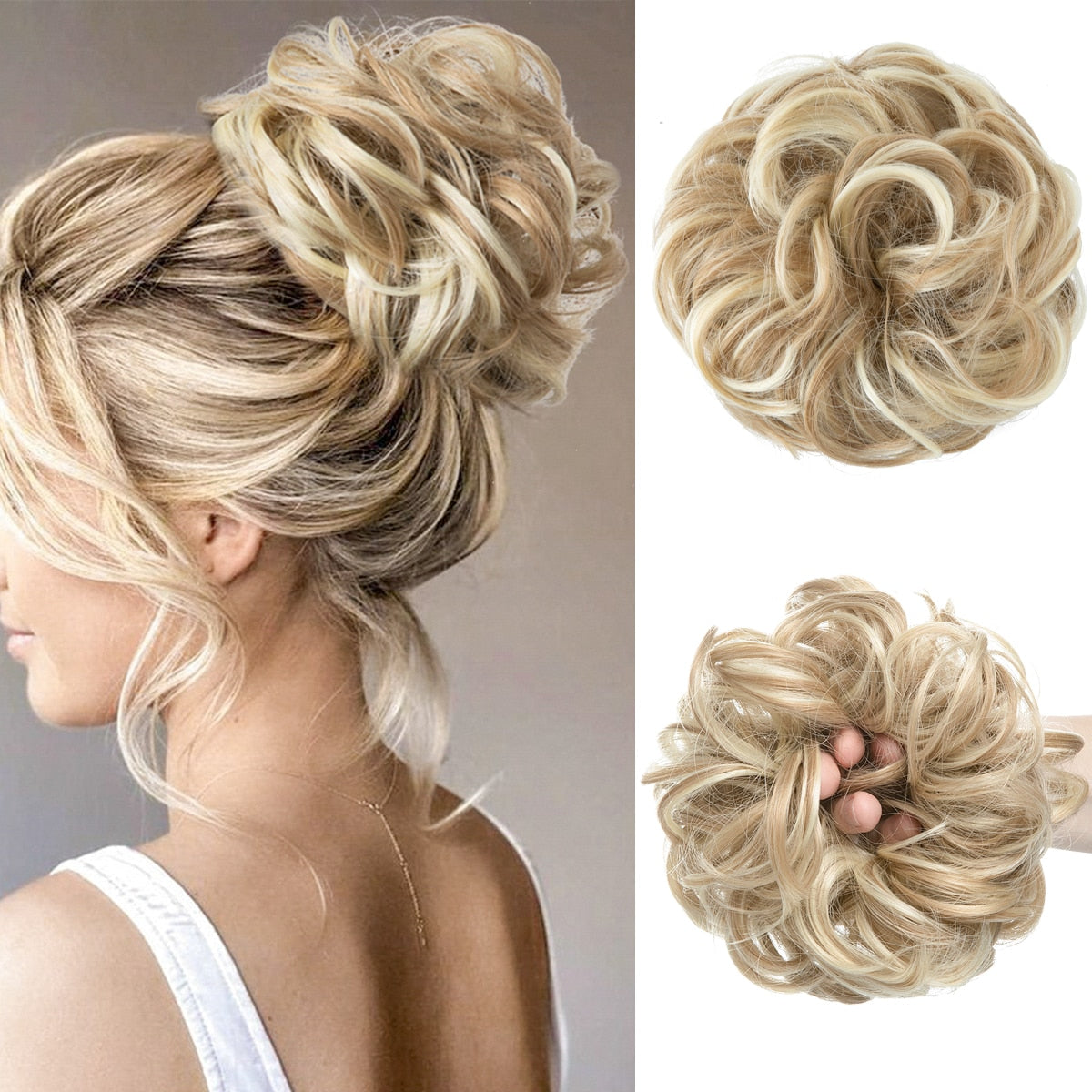 Messy bun scrunchie