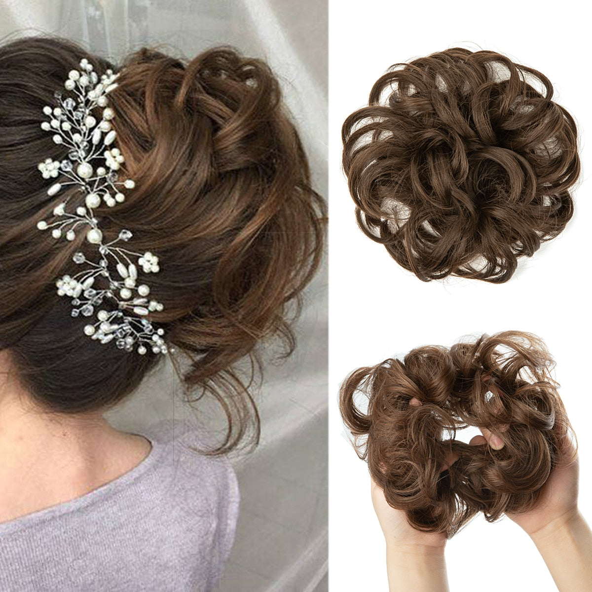 Messy bun scrunchie