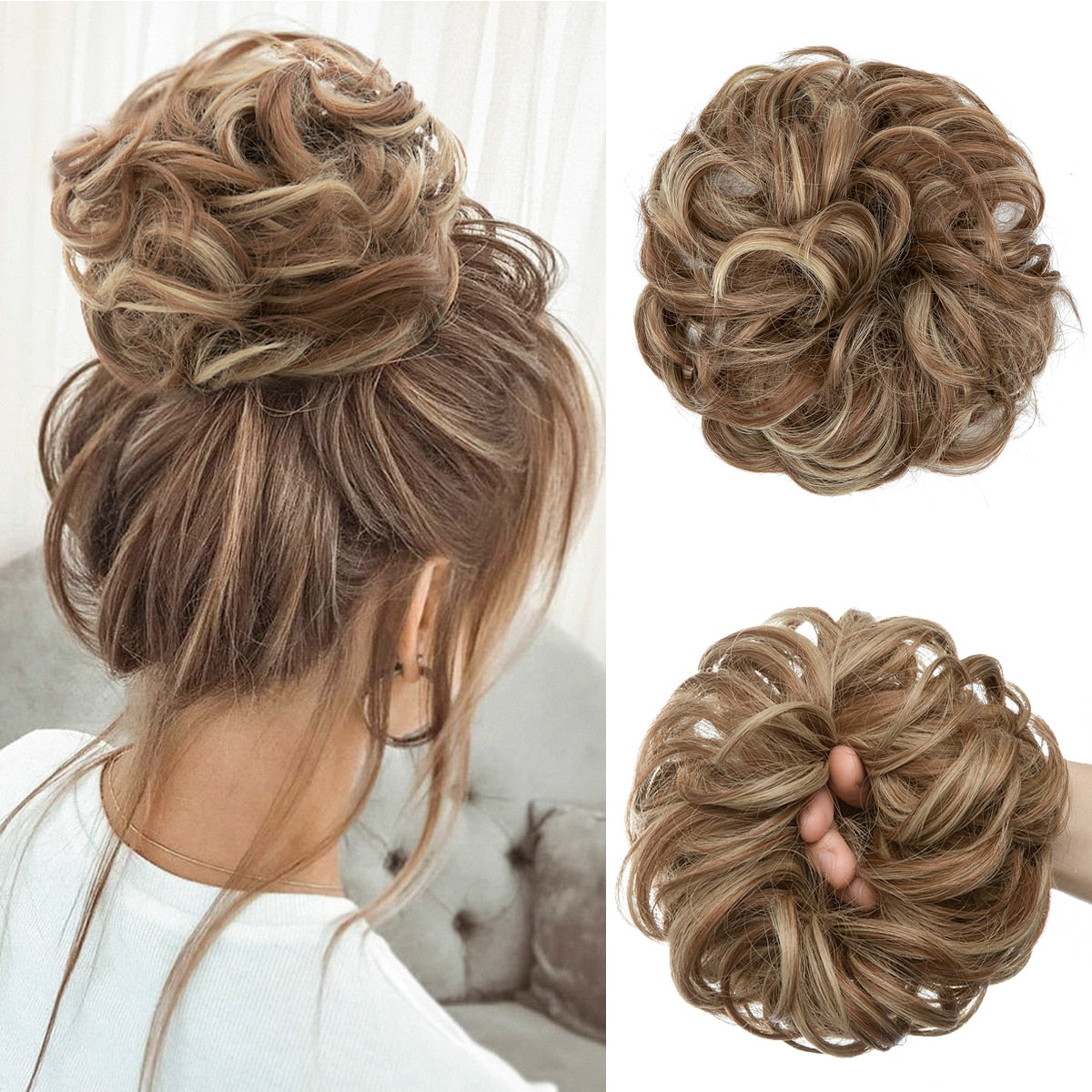 Messy bun scrunchie