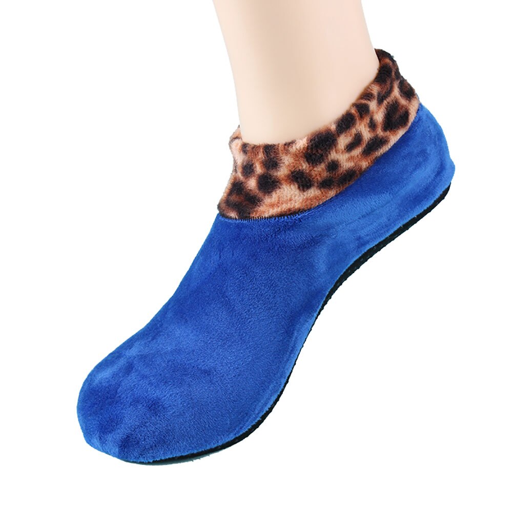2x Paires de chaussettes d'intérieur épaisses et antidérapantes