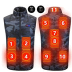 Gilet Chauffant Electrique - 8 Zones chauffantes