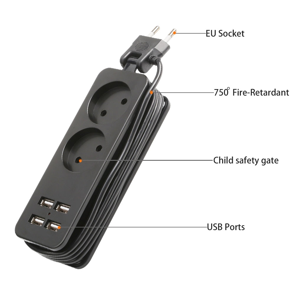 Rallonge multiprise USB - 1.5 mètre