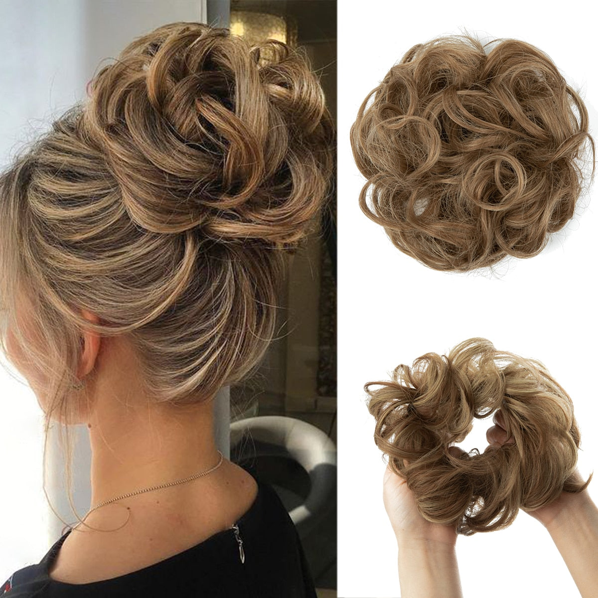 Messy bun scrunchie