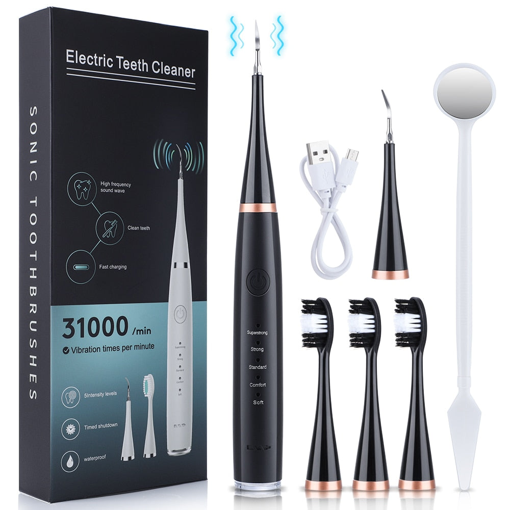 Toothbrush and electric descaler