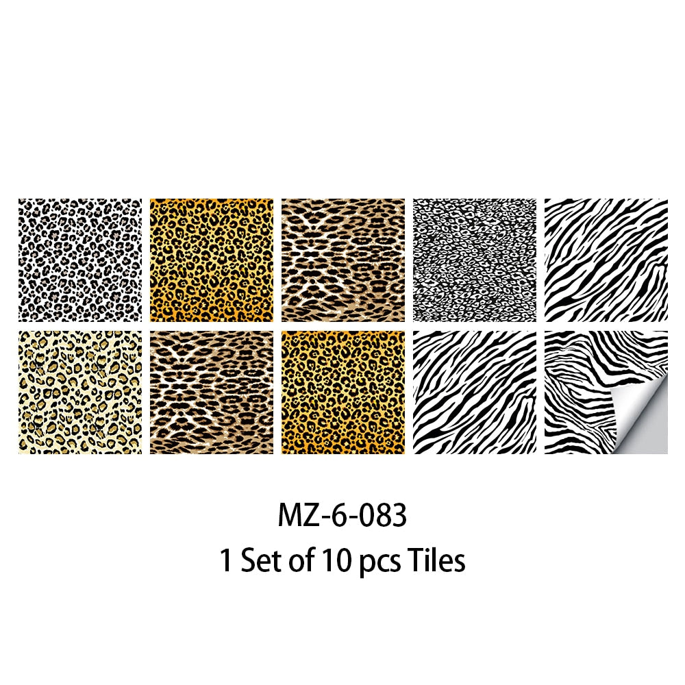 10x Stickers Mosaïque - Carré