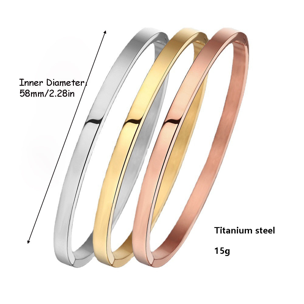 Set de 3 bracelets Jonc Acier