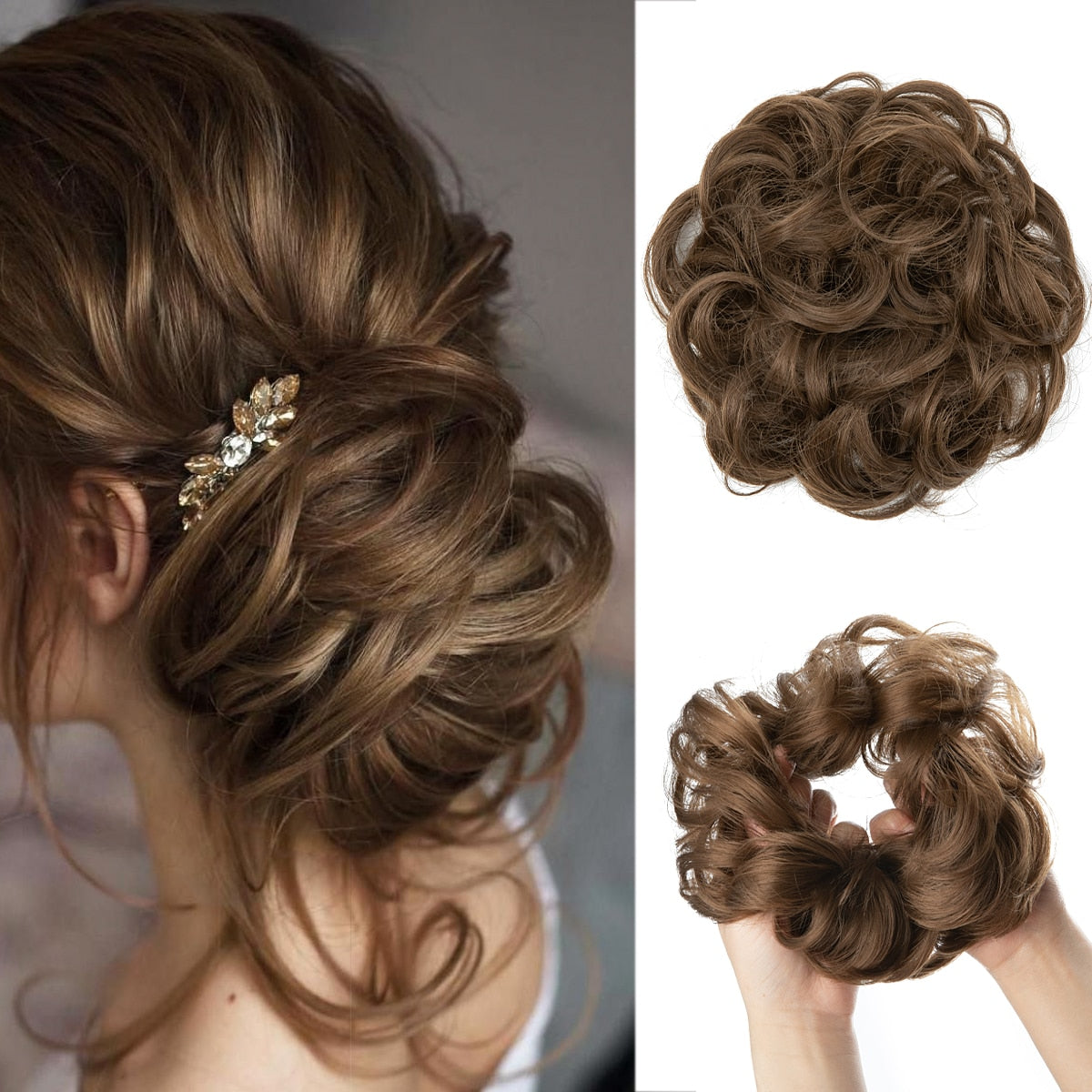 Messy bun scrunchie