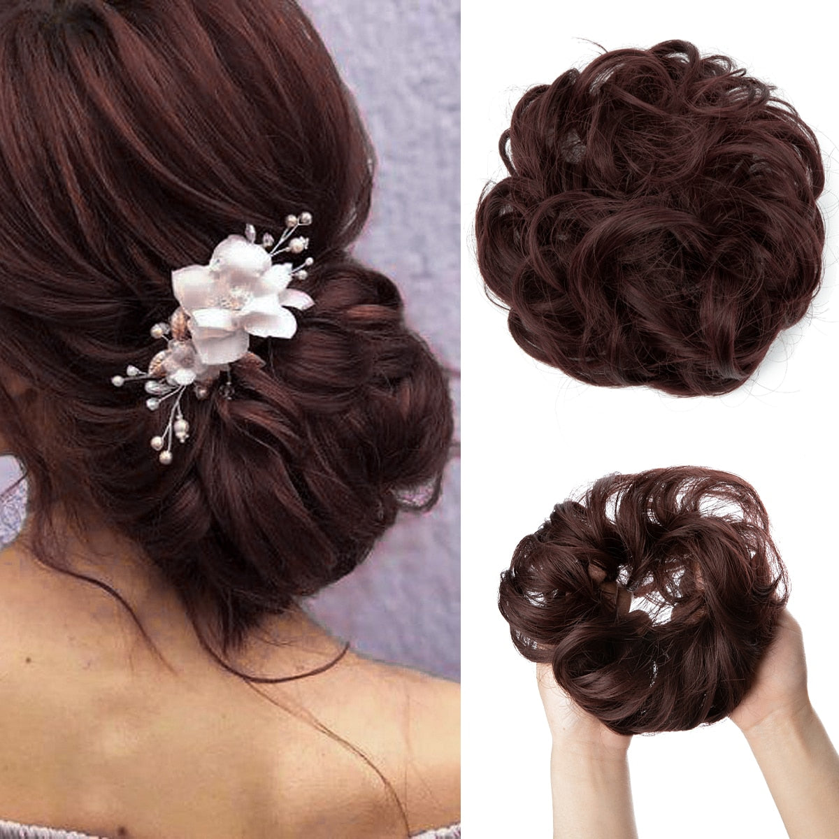 Messy bun scrunchie