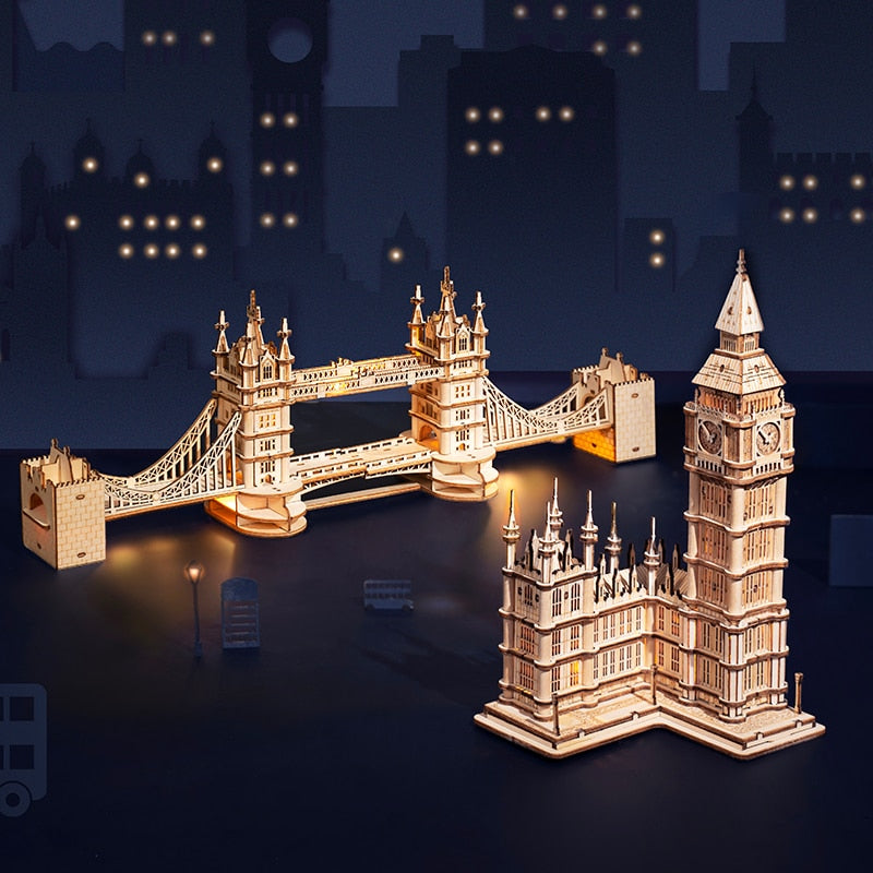 Puzzle en bois 3D - Monuments
