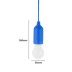 Ampoule suspendue câble coloré