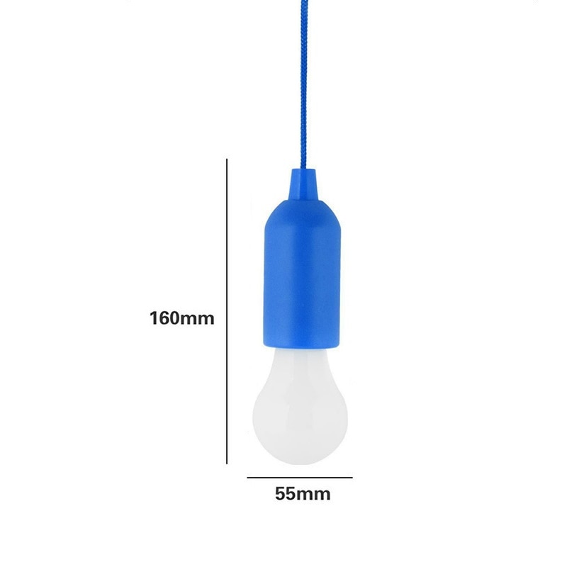 Ampoule suspendue câble coloré