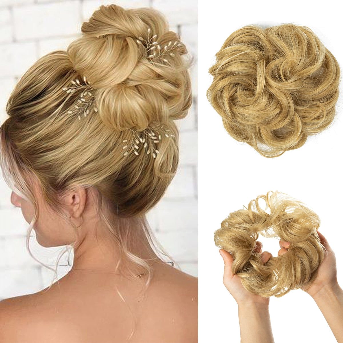Messy bun scrunchie