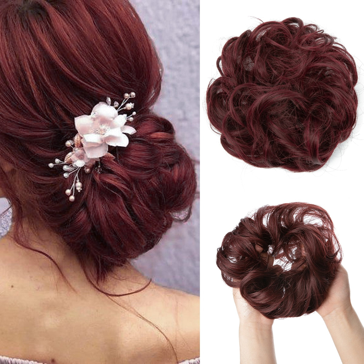 Messy bun scrunchie