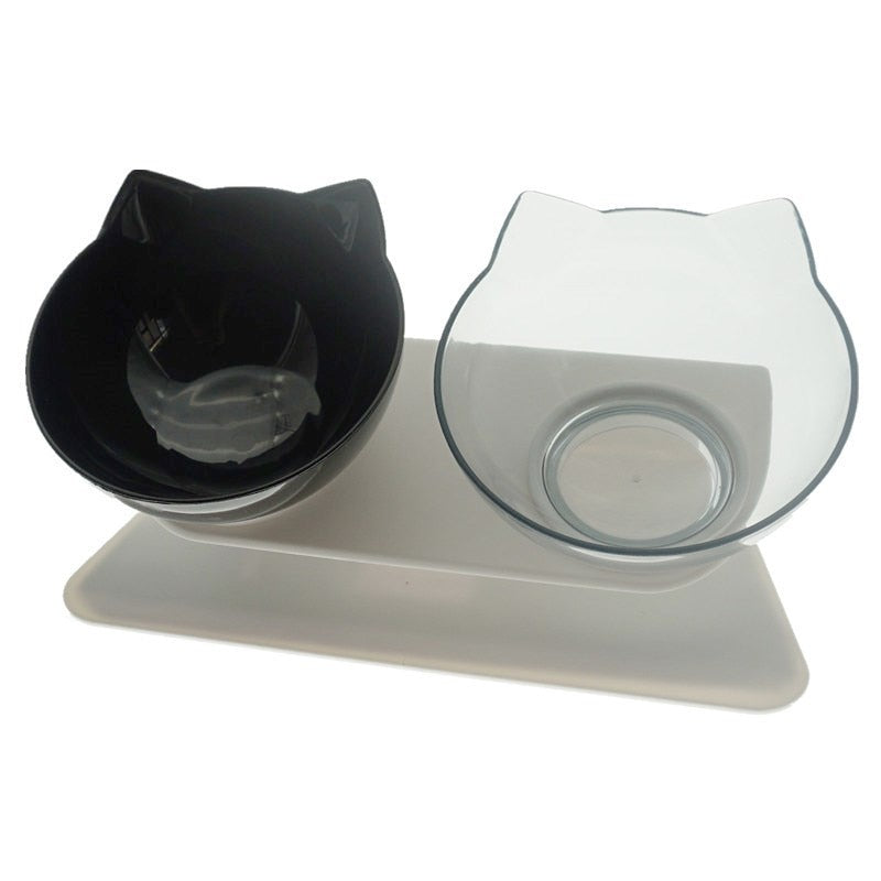 Non-slip double cat bowl