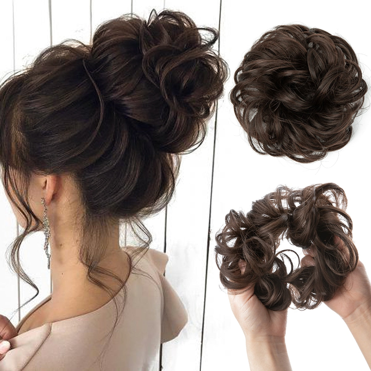 Messy bun scrunchie
