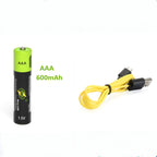 Lot de 2 piles USB rechargeables