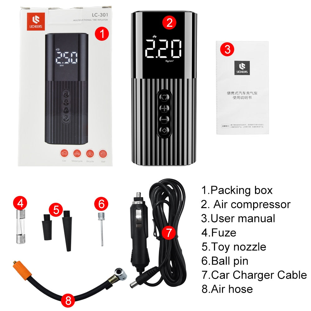 Gonfleur de pneus compact