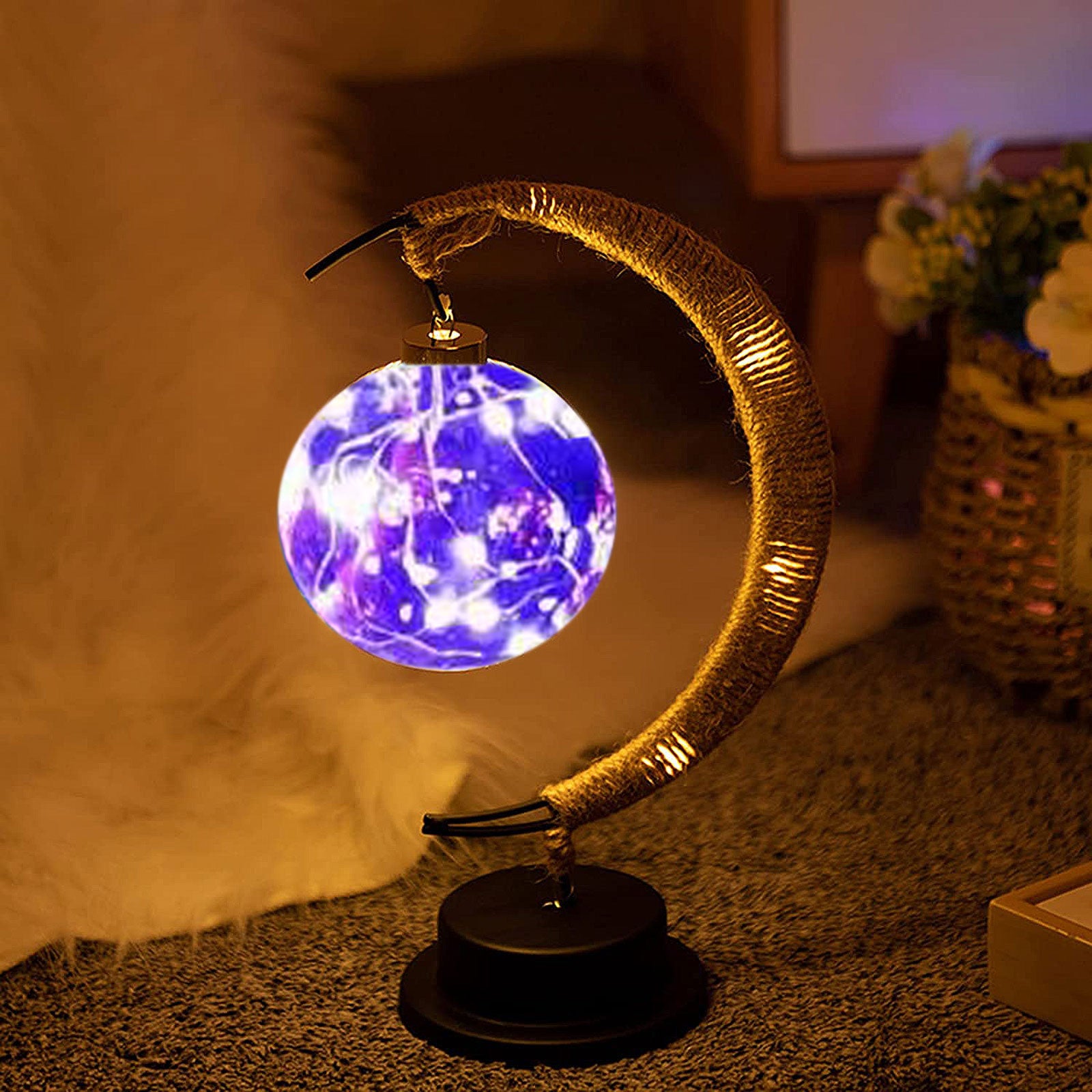 Lampe lune enchantée