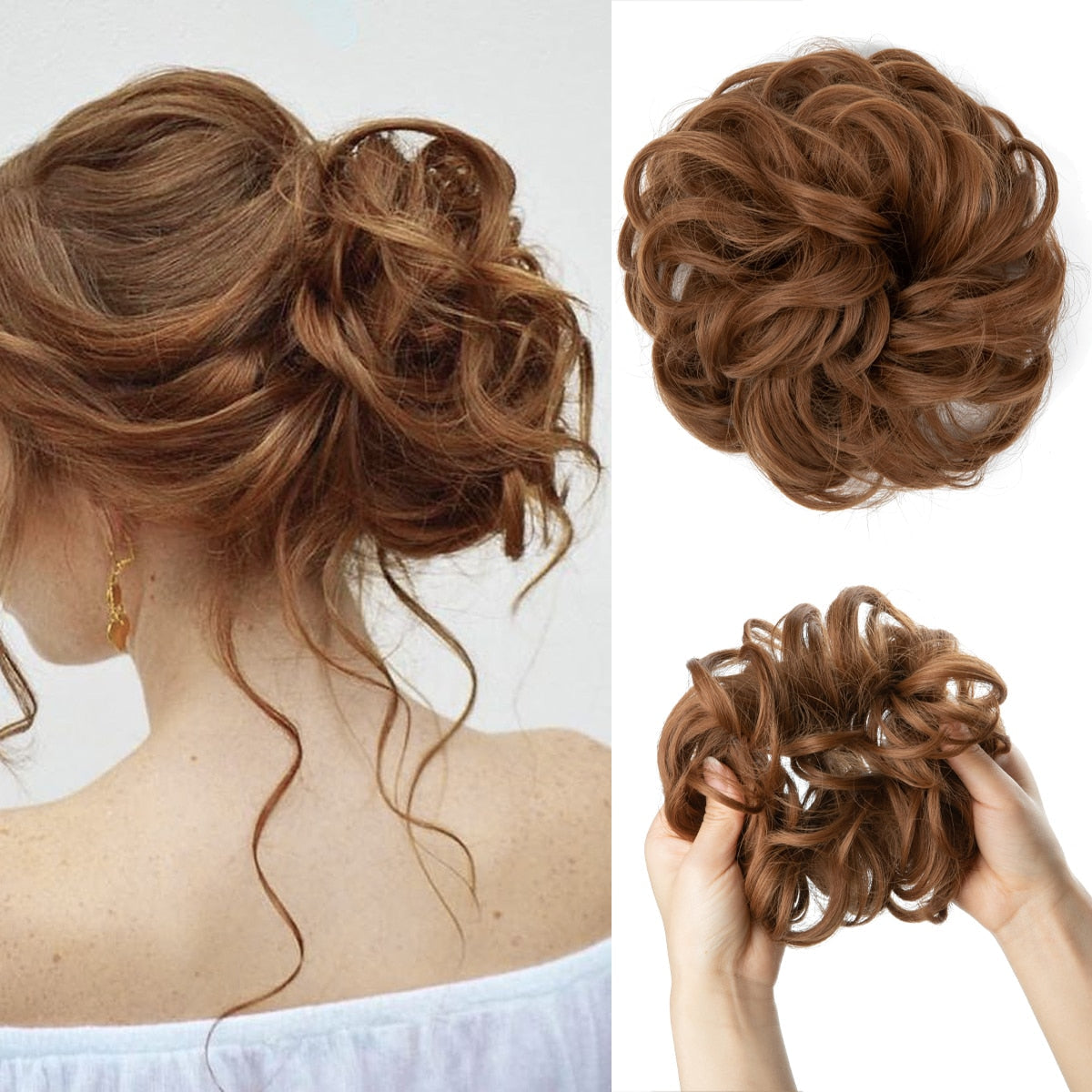 Messy bun scrunchie