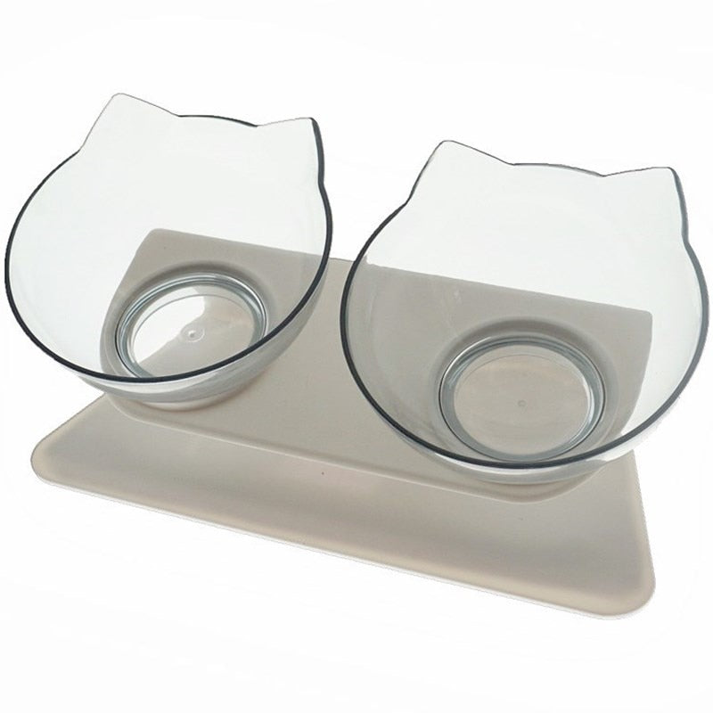 Non-slip double cat bowl