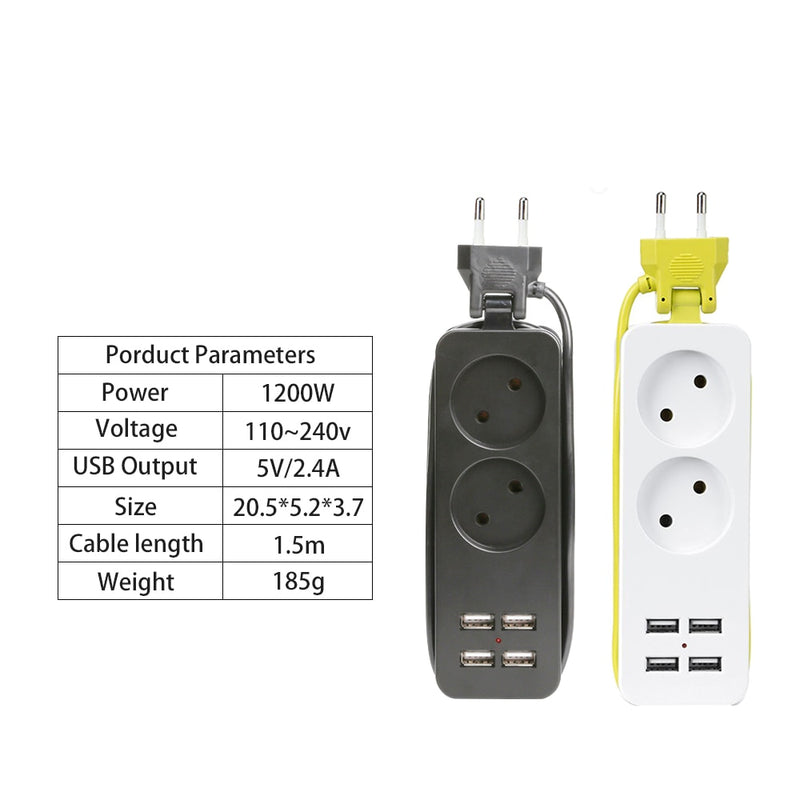 Rallonge multiprise USB - 1.5 mètre