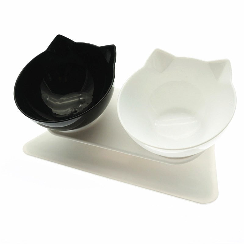 Non-slip double cat bowl