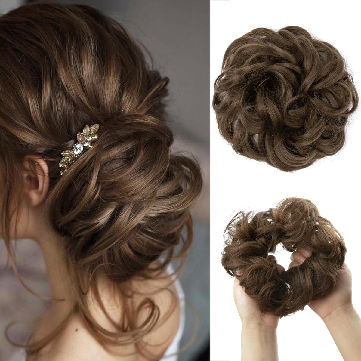 Messy bun scrunchie
