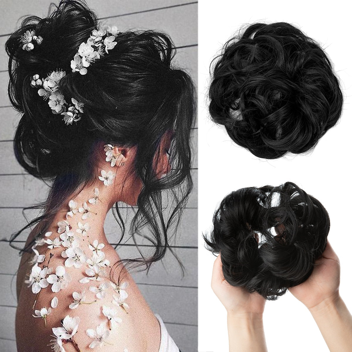 Messy bun scrunchie