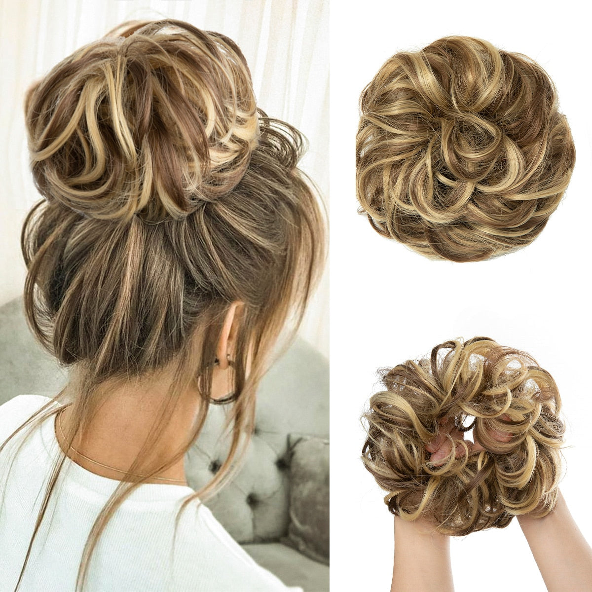 Messy bun scrunchie