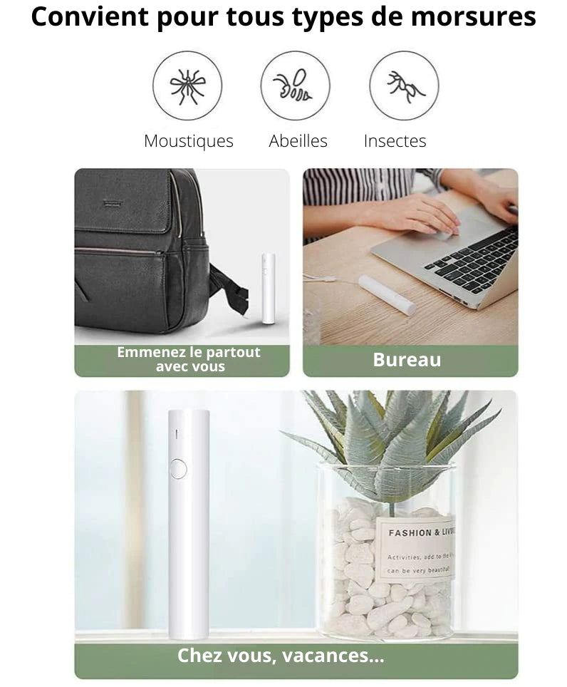 Stylo infrarouge anti-piqûres de moustiques