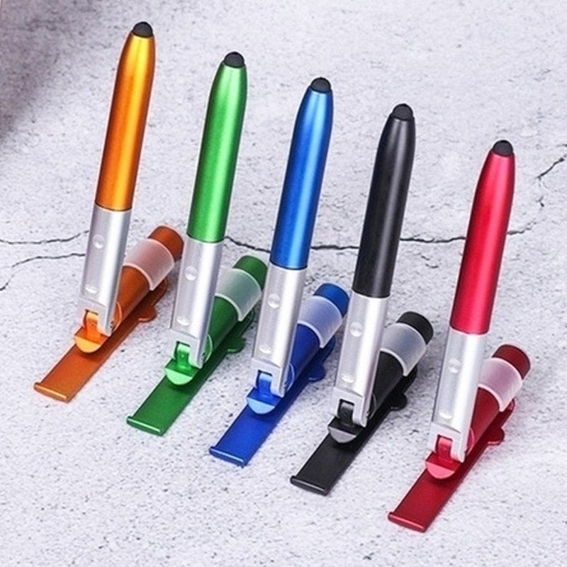 3x Stylo pliable avec lumière LED intégrée