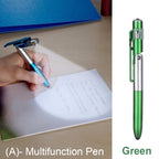3x Stylo pliable avec lumière LED intégrée