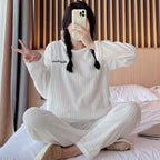 Pyjama d'hiver chaud en flanelle - Femme