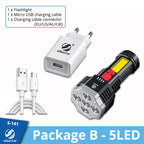 Lampe torche PUISSANCE+ USB rechargeable