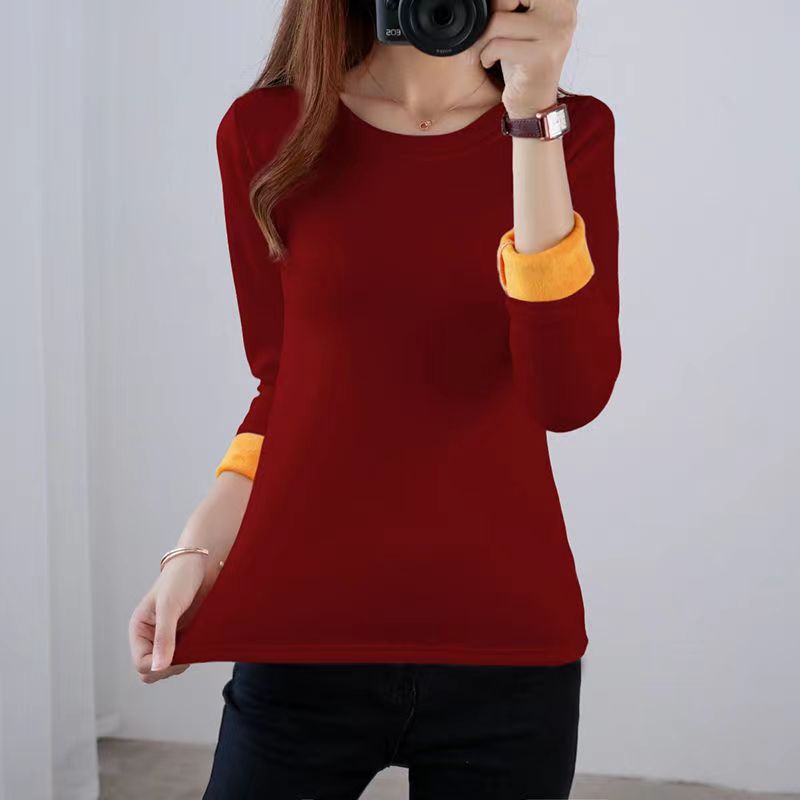 Pull thermique intérieur fourrure