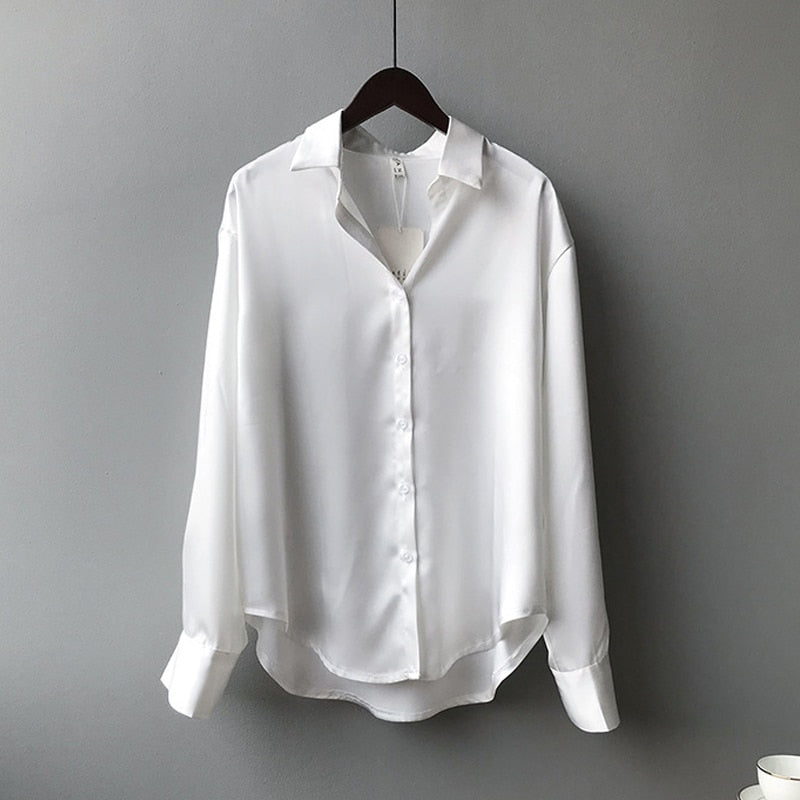 Timeless Satin Blouse - Women