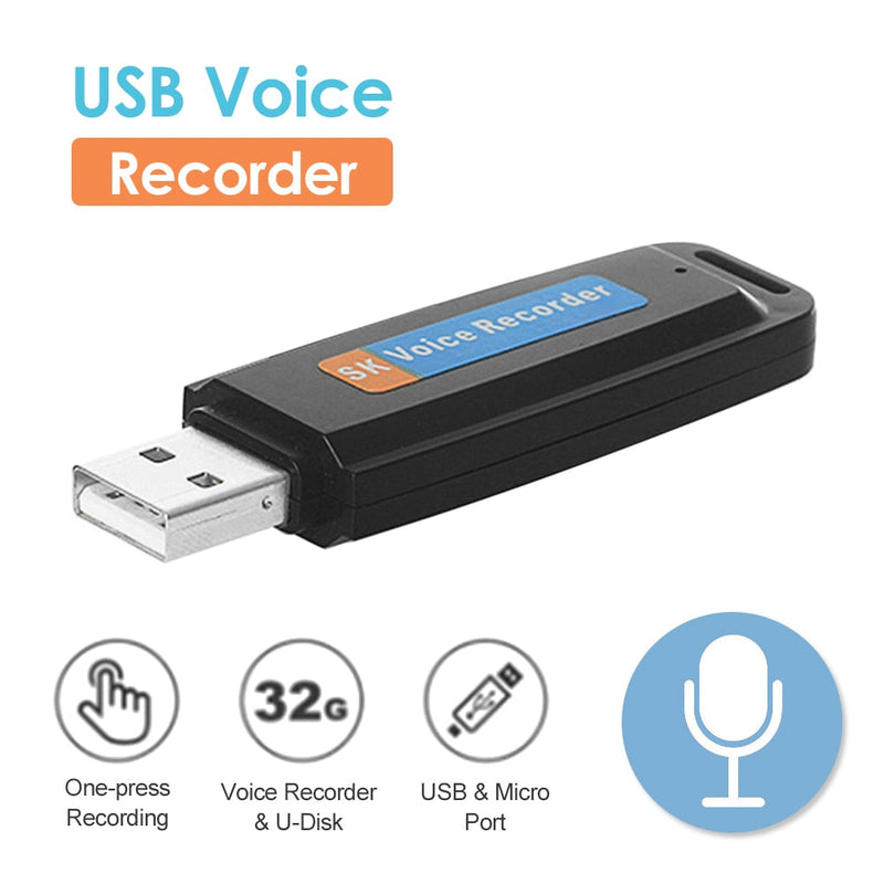 Mini dictaphone USB  + Carte SD 8GB OFFERTE