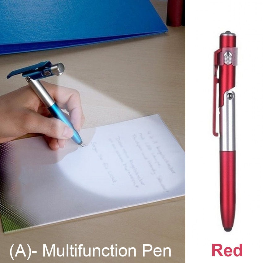 3x Stylo pliable avec lumière LED intégrée