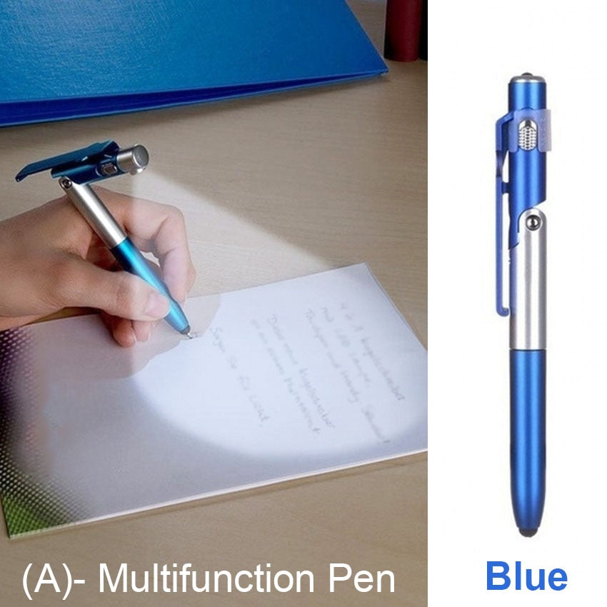 3x Stylo pliable avec lumière LED intégrée