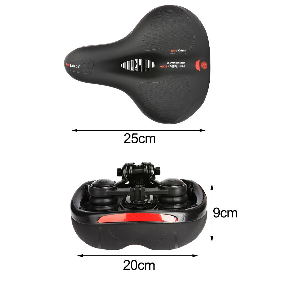 Selle de vélo en gel - Absorption des chocs