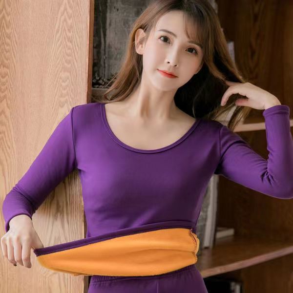 Pull thermique intérieur fourrure