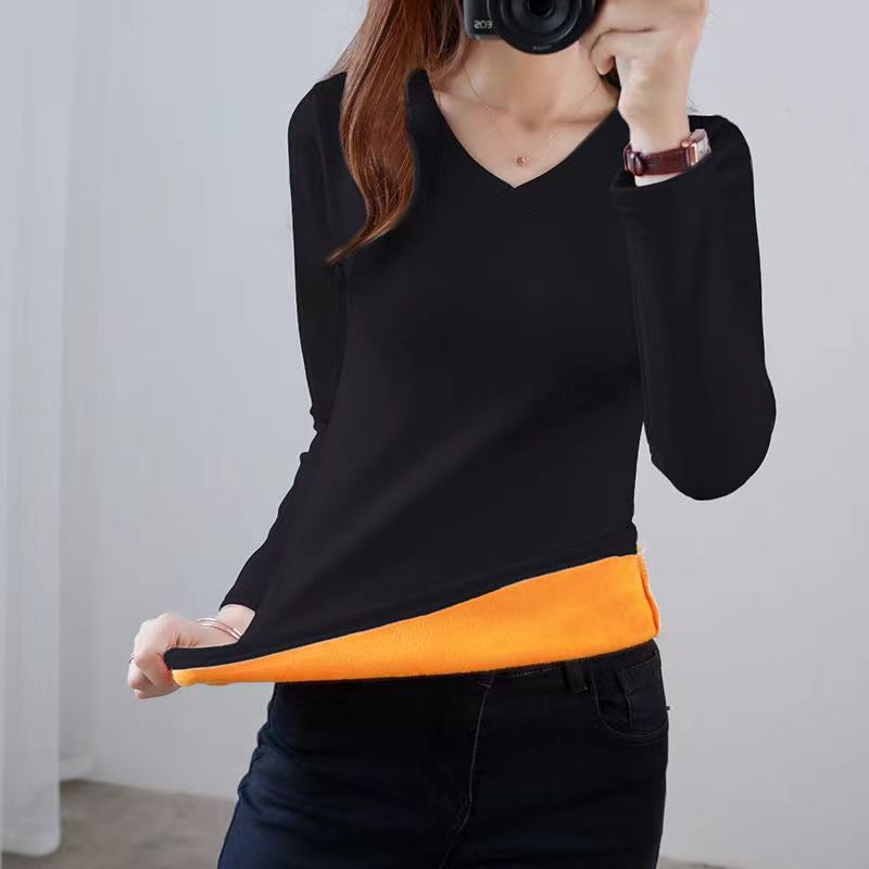 Pull thermique intérieur fourrure
