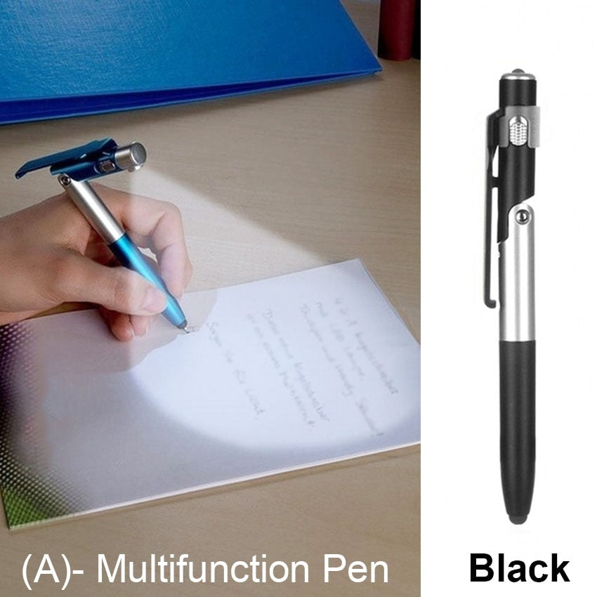 3x Stylo pliable avec lumière LED intégrée