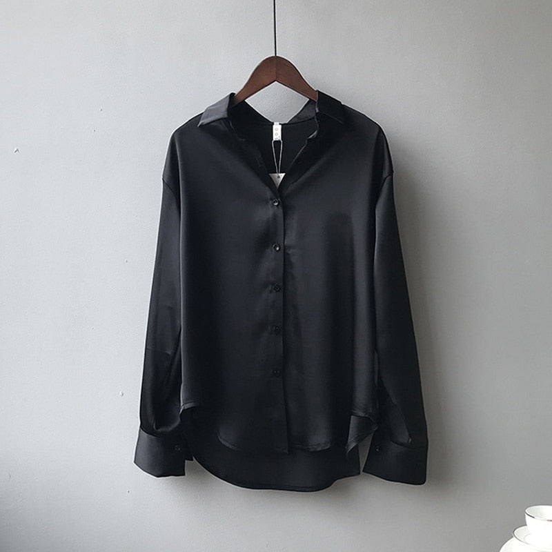 Timeless Satin Blouse - Women