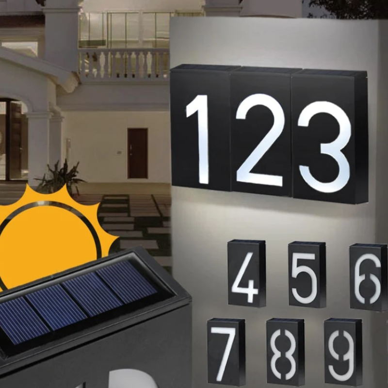 Numéros de maison solaires