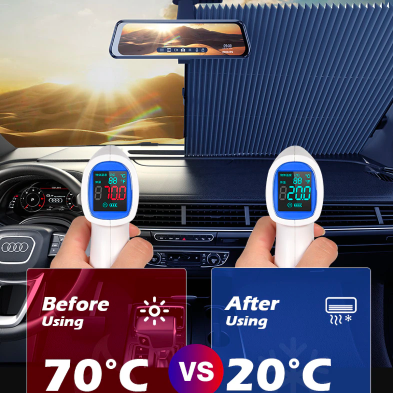 Rideau pare soleil pour voiture