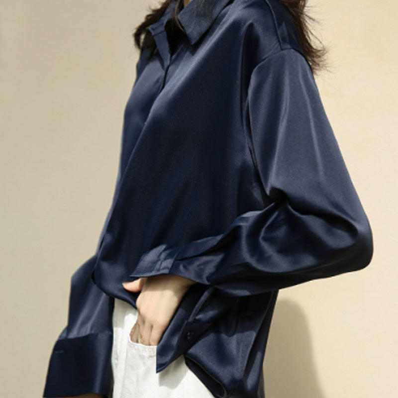 Timeless Satin Blouse - Women